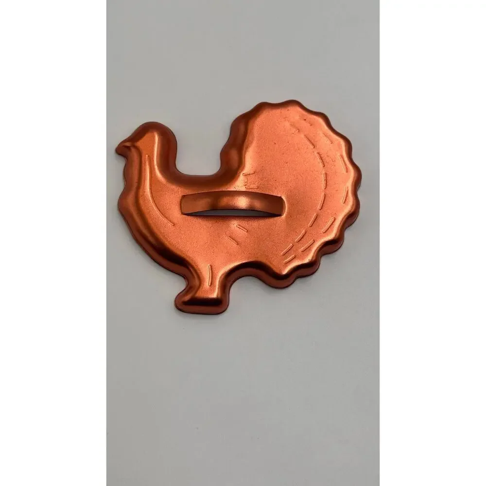 Copper Cookie Cutter Set Farm Animal Shapes Baking Kitchen